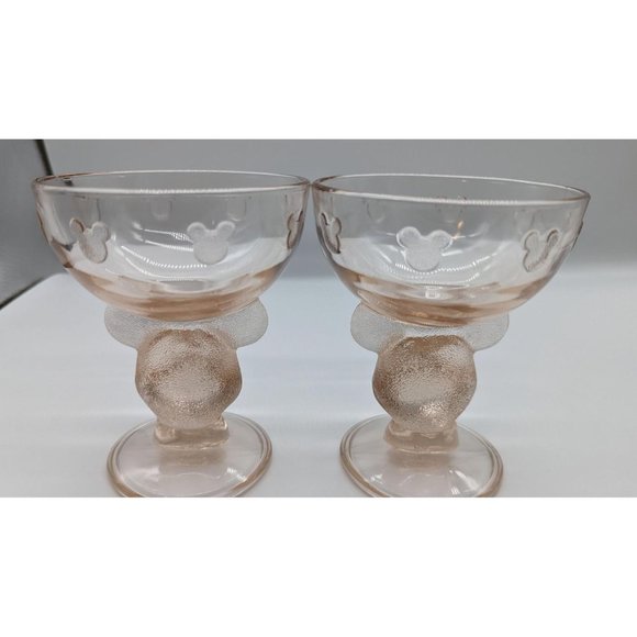 Vintage Rare Mickey Mouse Ice Cream Sundae Bowls cups Disney collectible - Picture 6 of 10